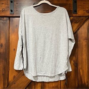 New Weekend Soul gray long sleeve top